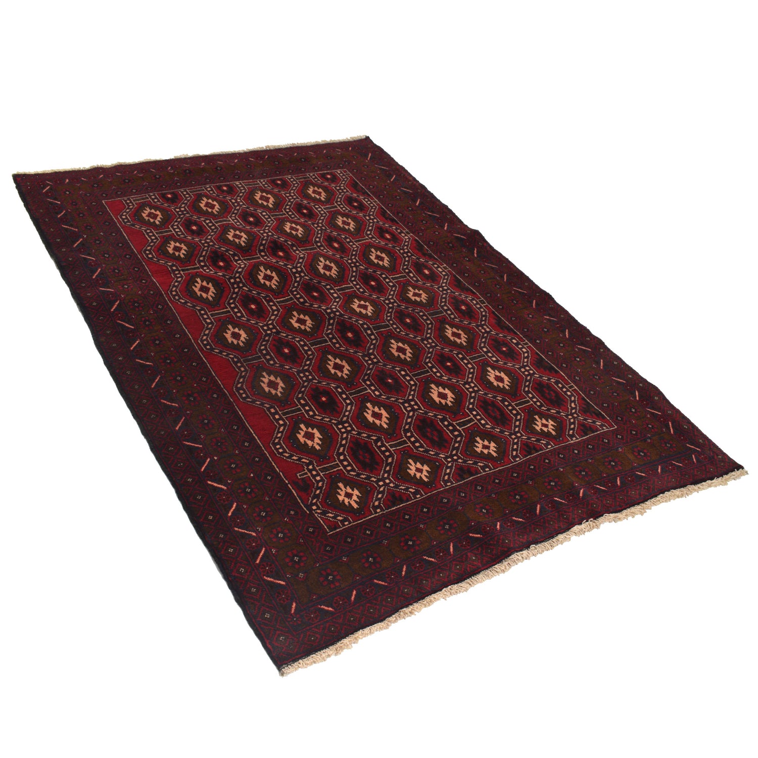 Baluch Short Rug 4' 2" x 6' 1" ft / 127 x 185 cm - No. G21983