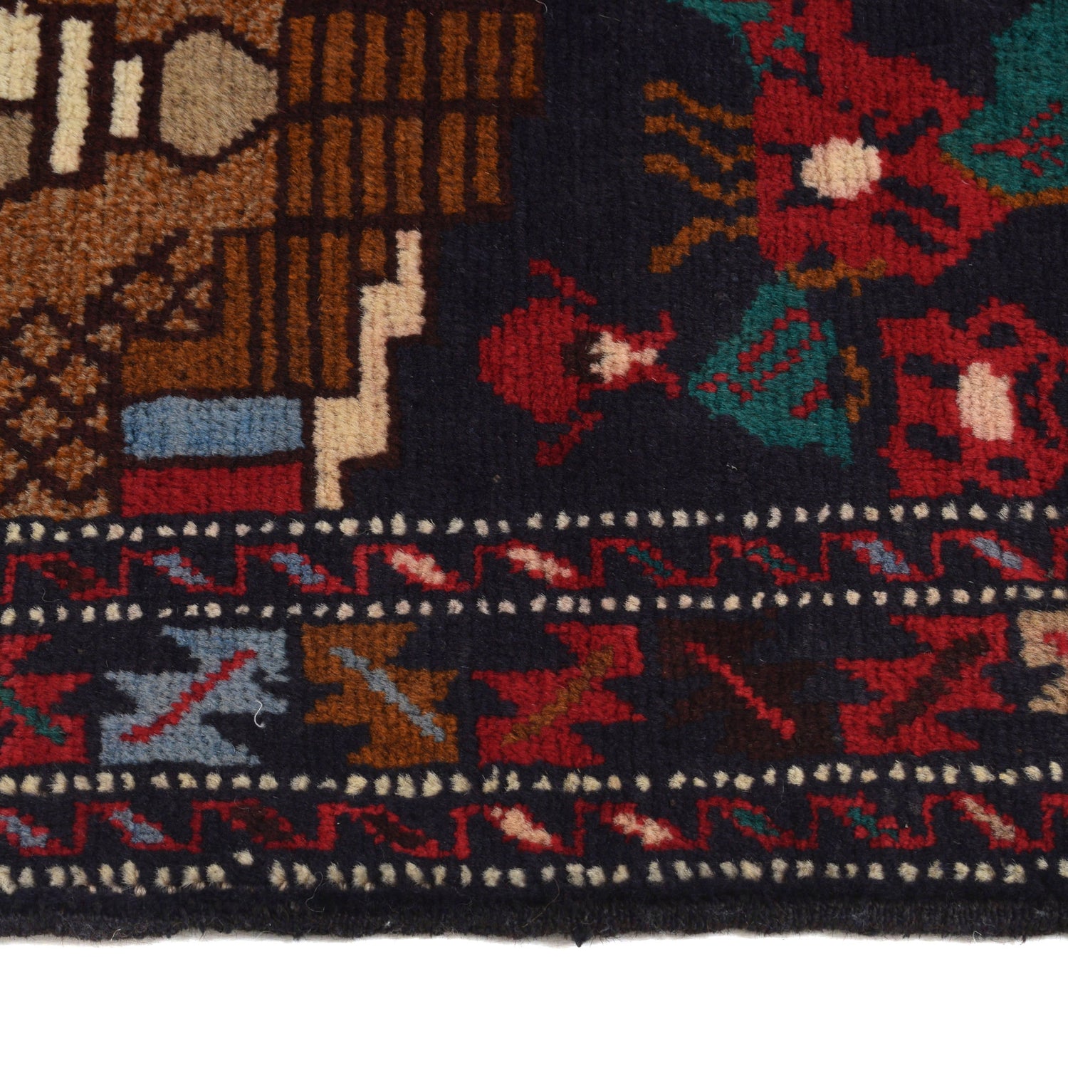 Handmade Pictorial Carpet 2' 11" x 4' 8" ft / 88 x 141 cm - No. G22013