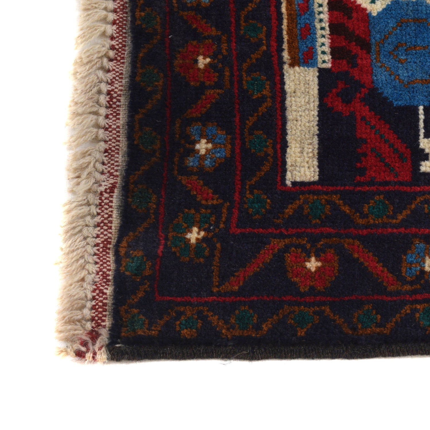 Handmade Pictorial Carpet 2' 8" x 4' 7" ft / 81 x 140 cm - No. G22014