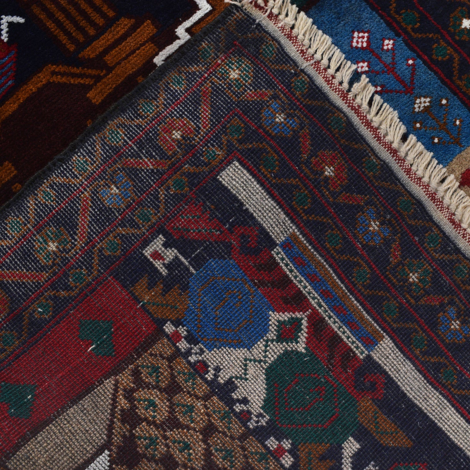 Handmade Pictorial Carpet 2' 8" x 4' 7" ft / 81 x 140 cm - No. G22014