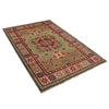 Green Color Kazak Rug 4' 0" x 6' 2" ft / 122 x 187 cm - No. G22649