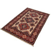 Hand knotted Kazak Carpet 3' 3" x 4' 10" ft / 98 x 147 cm - No. G22654