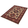 Handmade Kazak Area Rug 3' 5" x 4' 10" ft / 104 x 148 cm - No. G22655