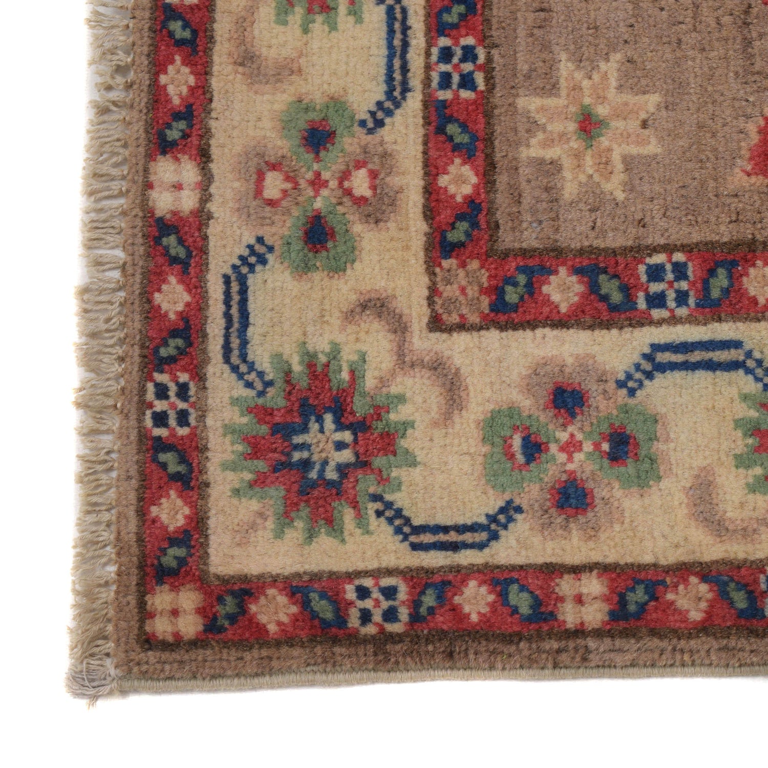 Gray Color Kazak Rug 2' 8" x 3' 9" ft / 81 x 114 cm - No. G22695