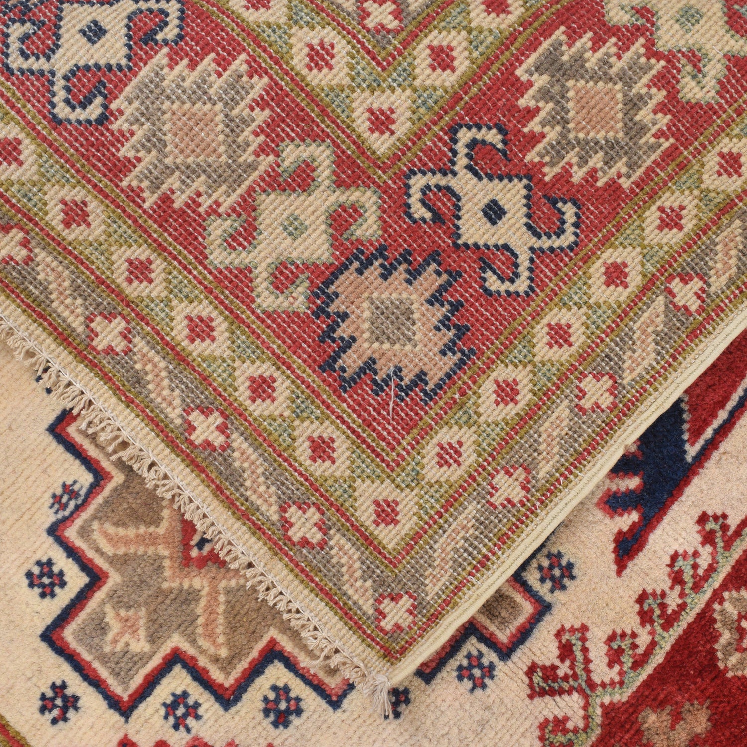 Oriental Kazak Rug 3' 3" x 4' 11" ft / 99 x 149 cm - No. G22742