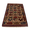 Handcrafted Afghan War Rug 3' 1" x 4' 6" ft / 95 x 138 cm - No. G22886a