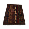Handmade Picture Area Rug 2' 11" x 4' 6" ft / 90 x 138 cm - No. G22889