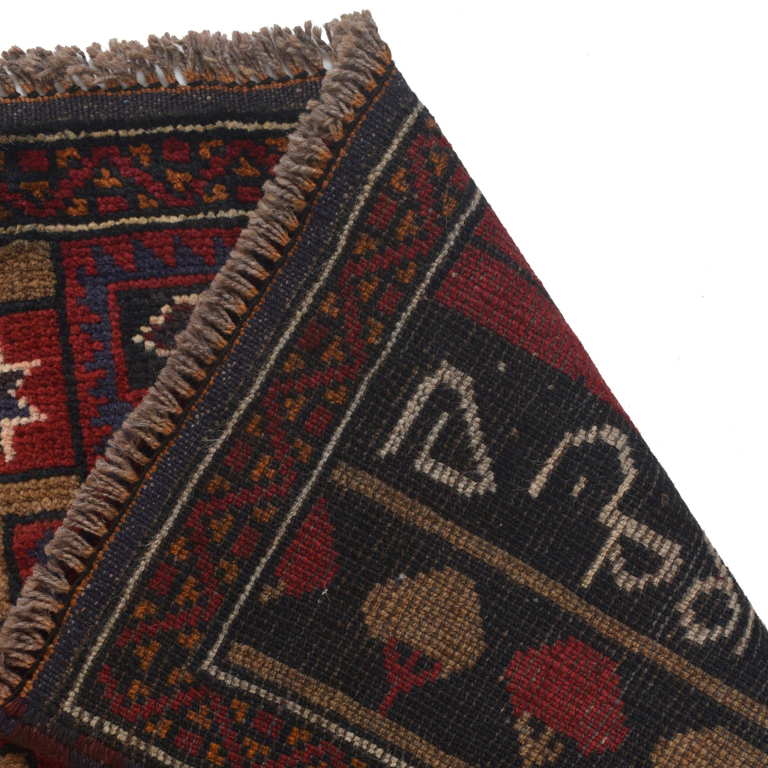 Handmade Picture Area Rug 2' 11" x 4' 6" ft / 90 x 138 cm - No. G22889