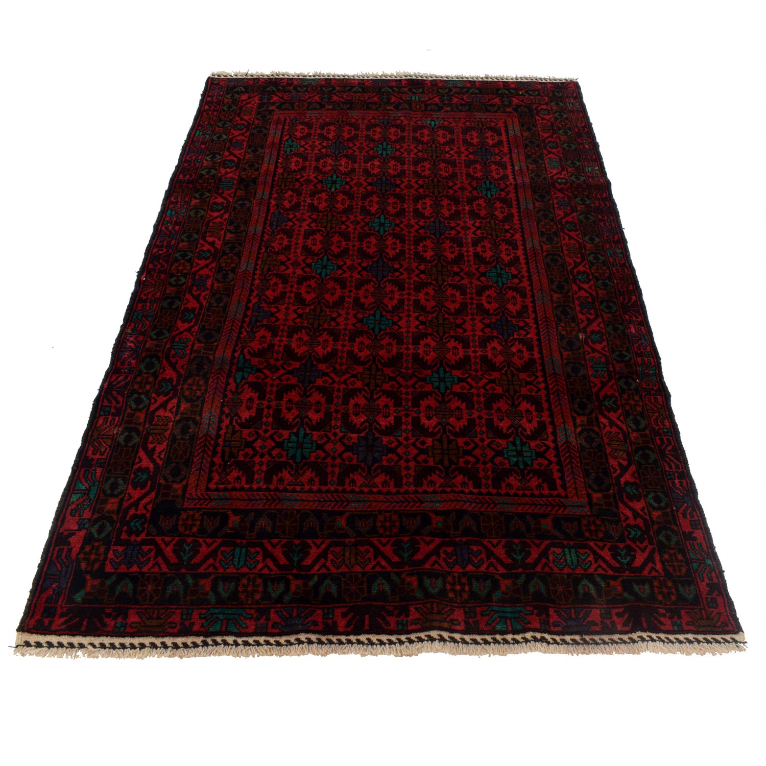 Traditional Baloch Rug 4' 2" x 6' 1" ft / 120 x 196 cm - No. G22893