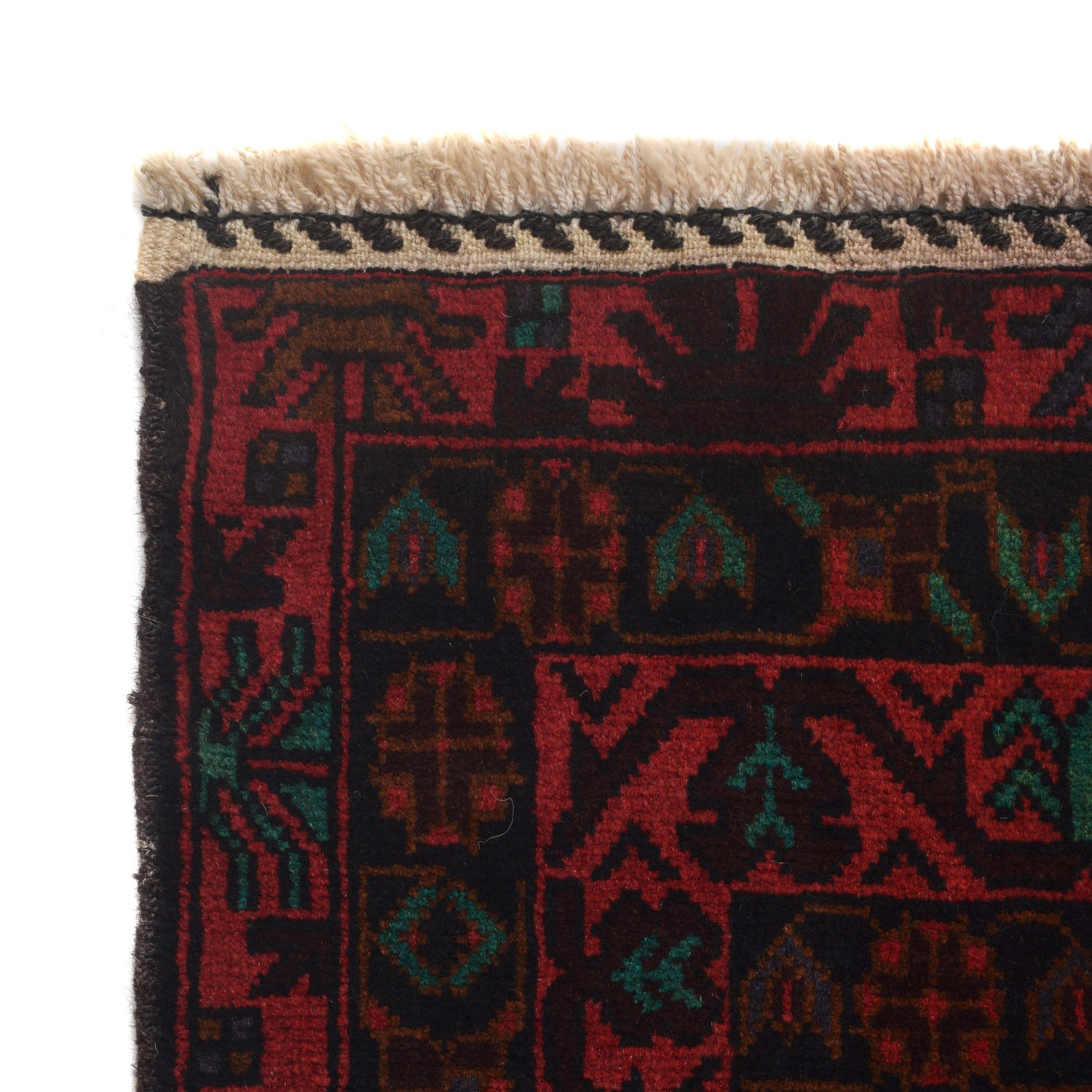 Traditional Baloch Rug 4' 2" x 6' 1" ft / 120 x 196 cm - No. G22893