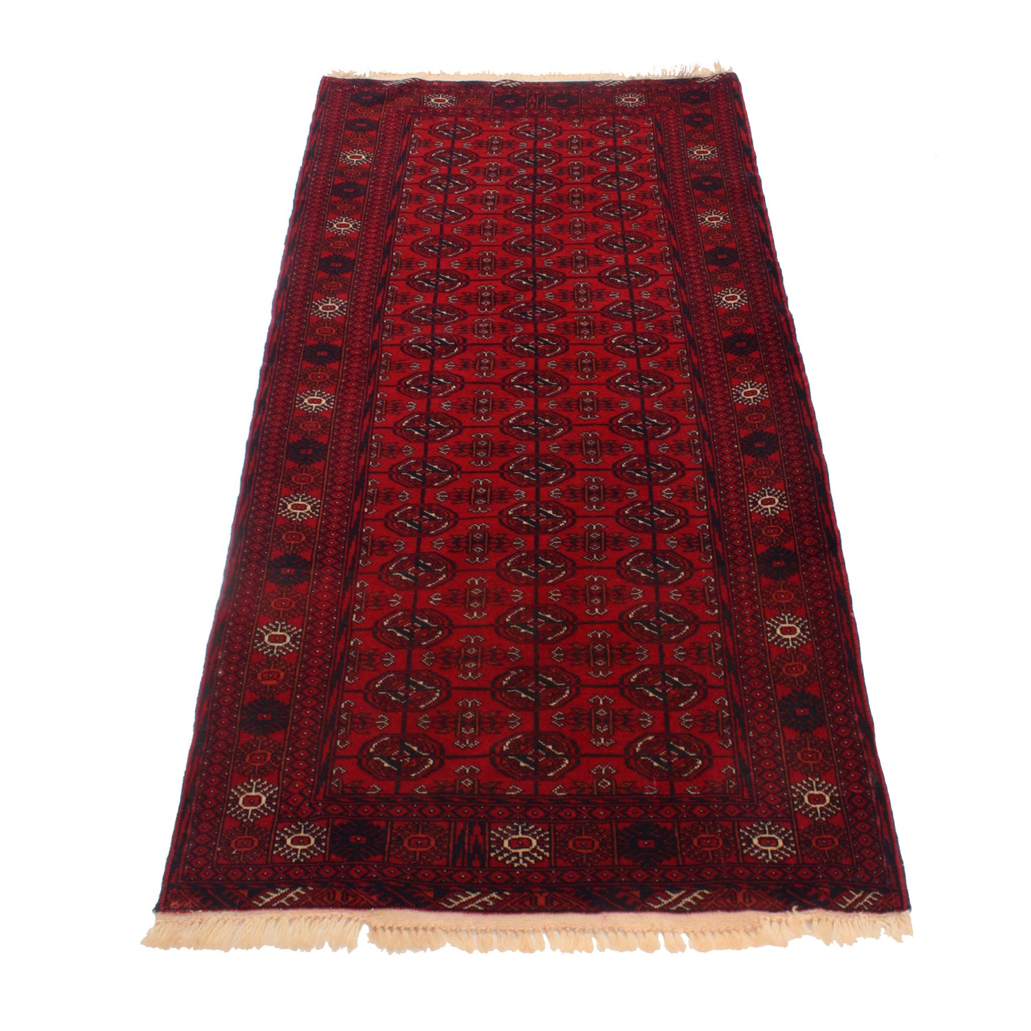 Handmade Bukhara Runner Carpet 2' 9" x 5' 5" ft / 83 x 166 cm - No. G22928