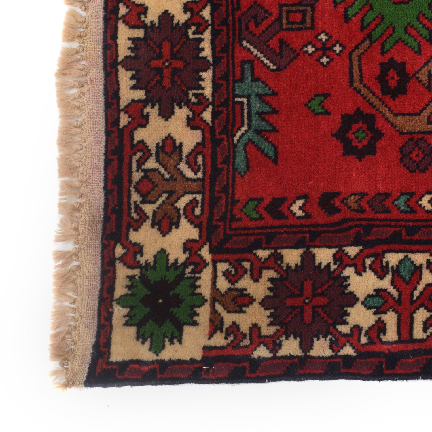 Red Bokhara Runner Rug 2' 4" x 5' 9" ft / 71 x 175 cm - No. G22929