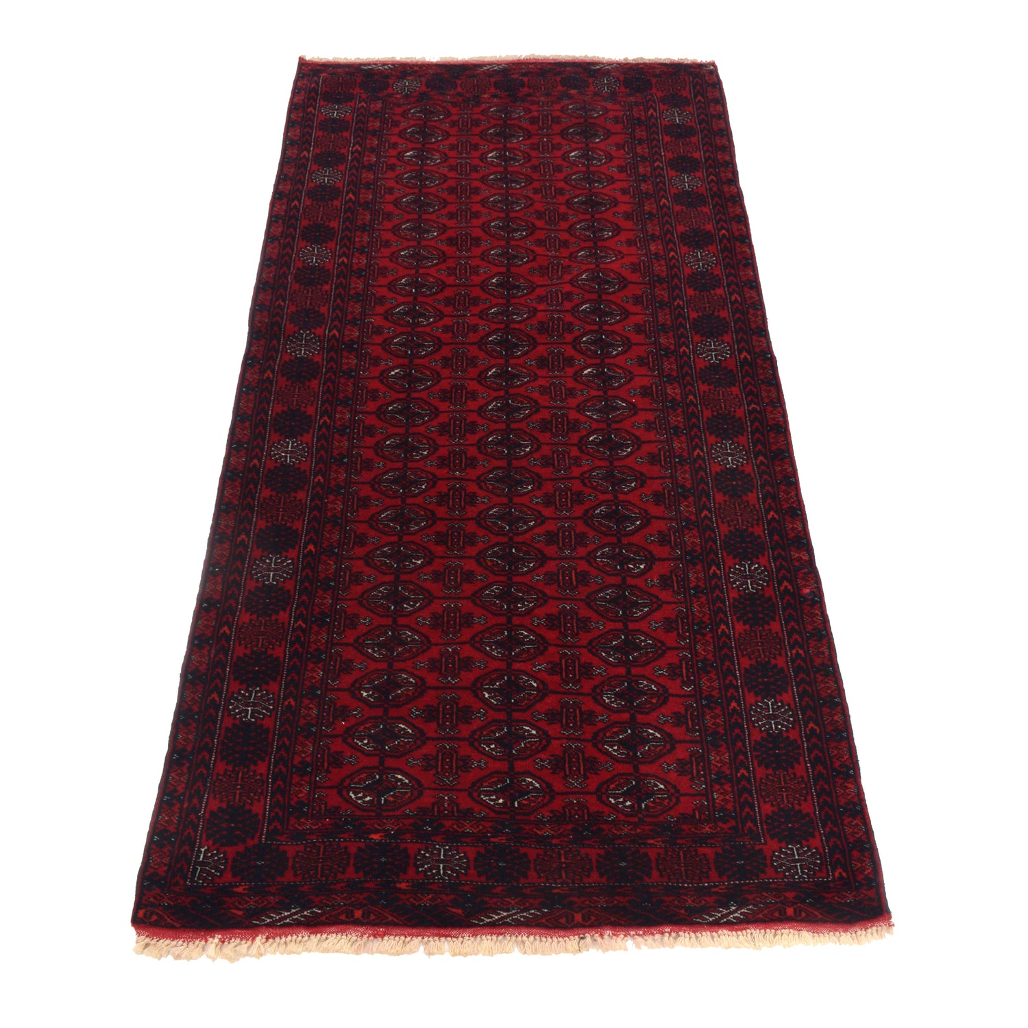 Oriental Bukhara Area Runner Rug 2' 9" x 5' 6" ft / 84 x 168 cm - No. G22931