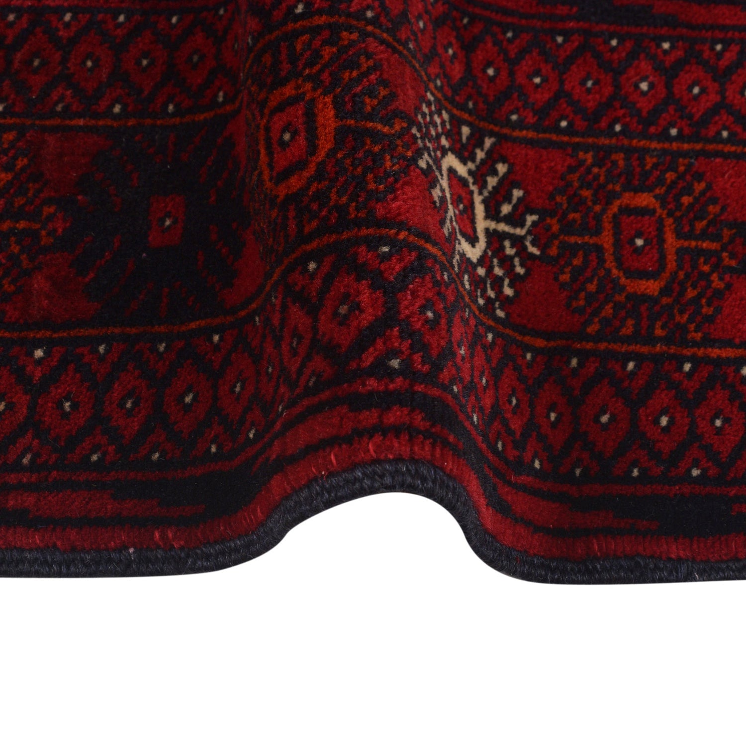 Maroon Bokhara Runner Rug 2' 11" x 5' 5" ft / 88 x 166 cm - No. G22932