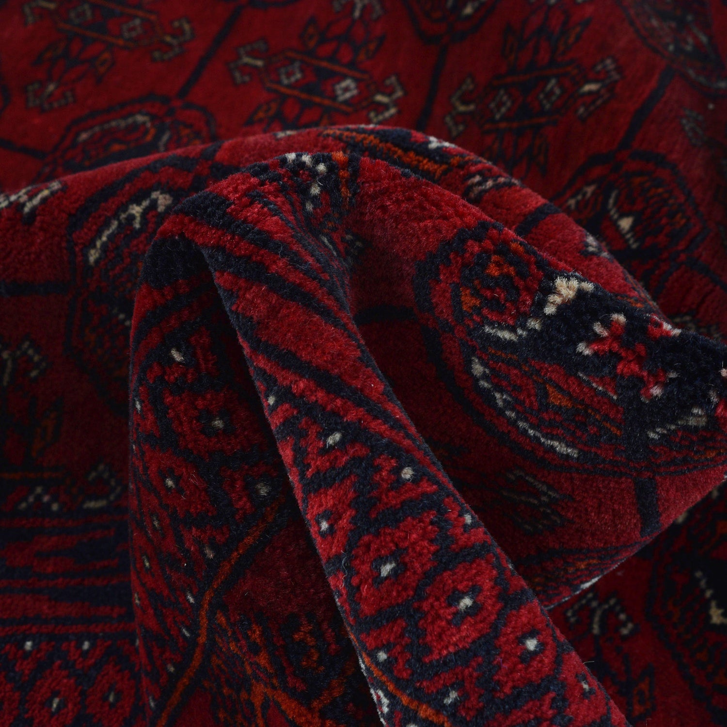 Maroon Bokhara Runner Rug 2' 11" x 5' 5" ft / 88 x 166 cm - No. G22932