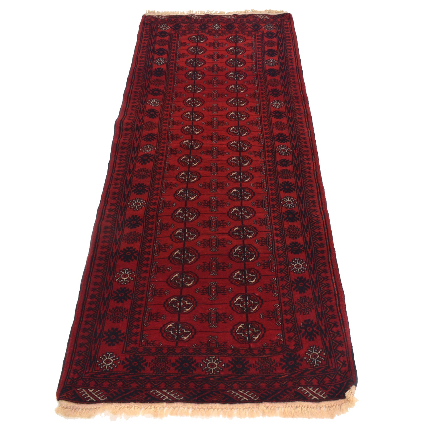 Oriental Bukhara Area Runner Rug 2' 7" x 6' 3" ft / 79 x 191 cm - No. G22933