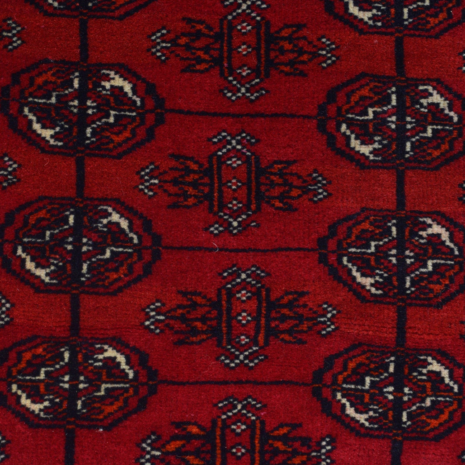 Hand Knotted Bokhara Runner Carpet 2' 6" x 6' 3" ft / 77 x 191 cm - No. G22936