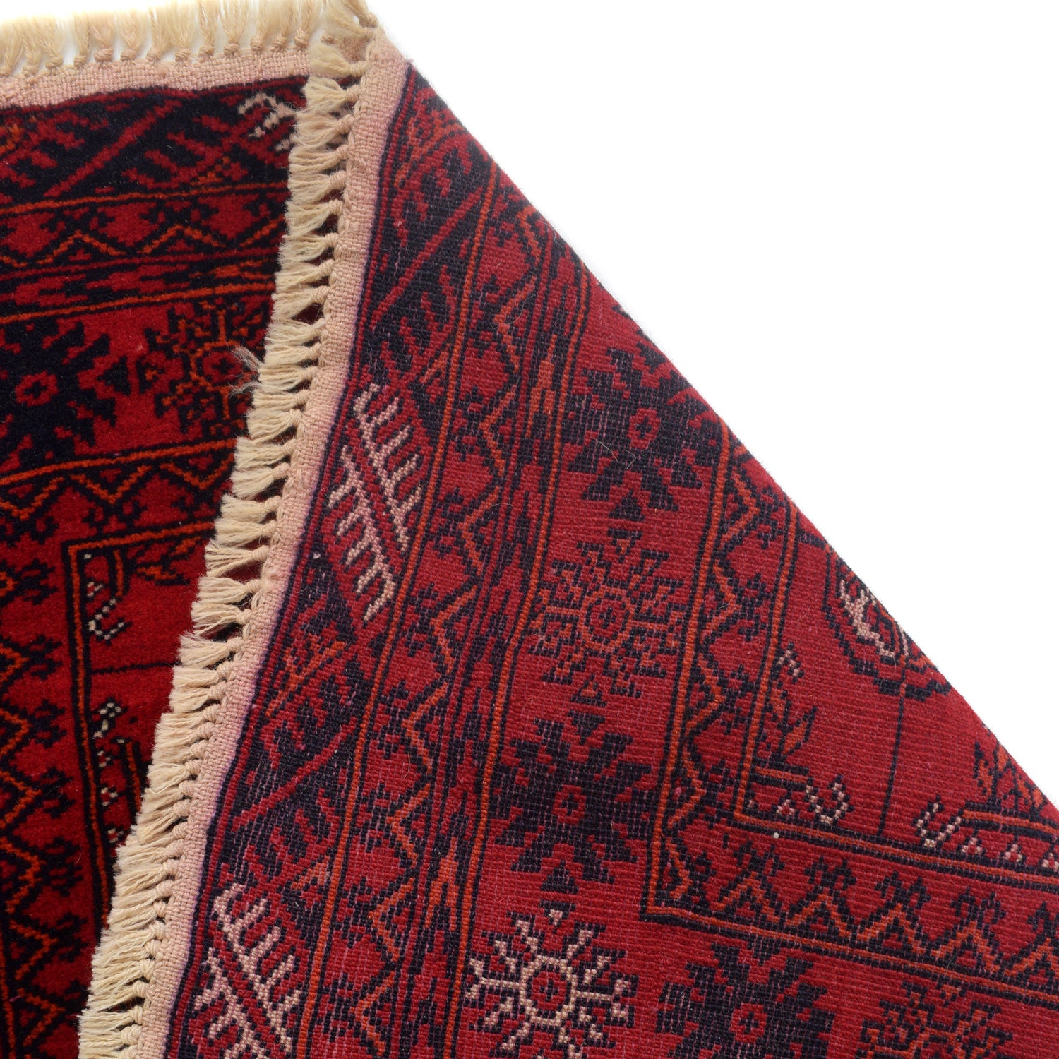 Hand Knotted Bokhara Runner Carpet 2' 6" x 6' 3" ft / 77 x 191 cm - No. G22936