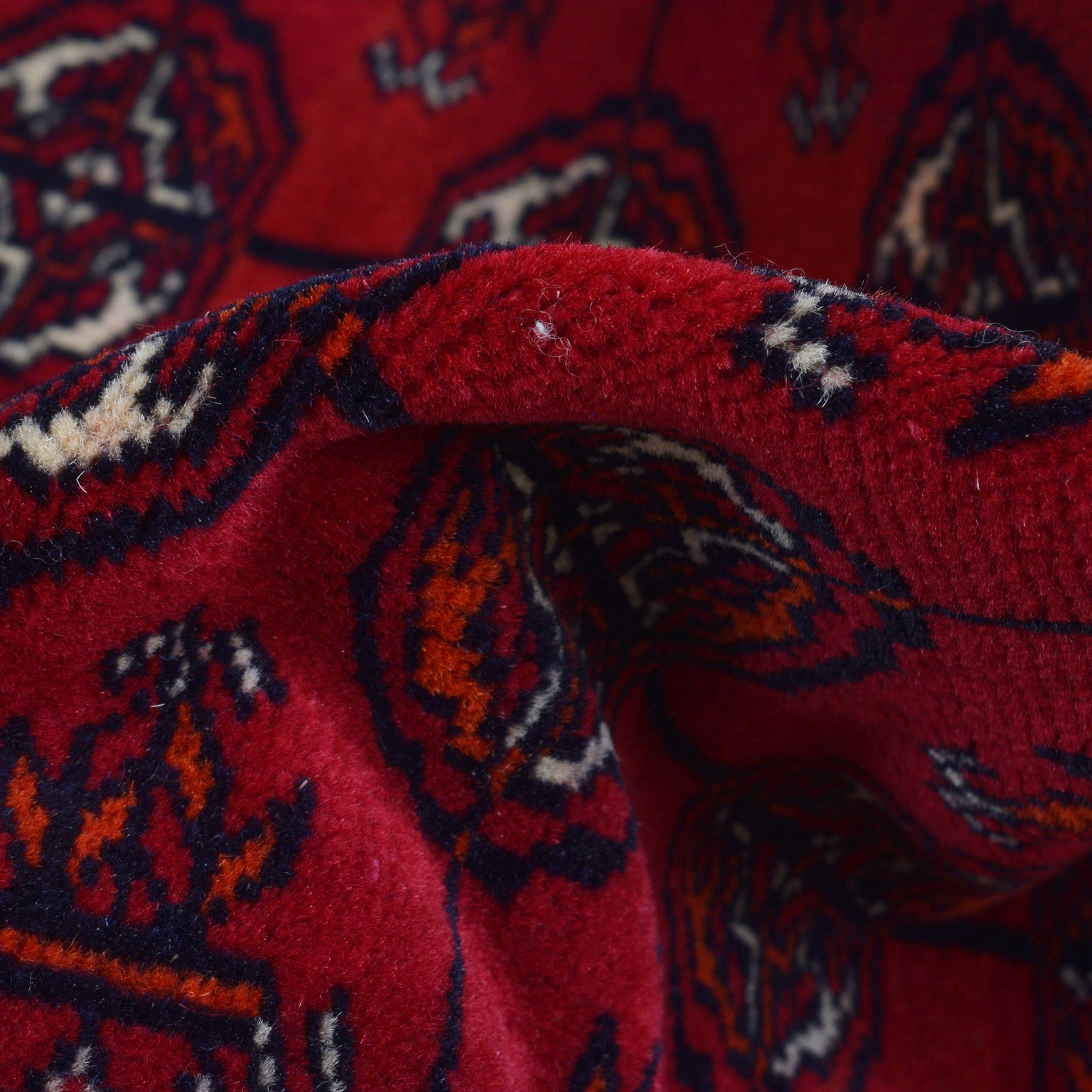 Hand Knotted Bokhara Runner Carpet 2' 6" x 6' 3" ft / 77 x 191 cm - No. G22936