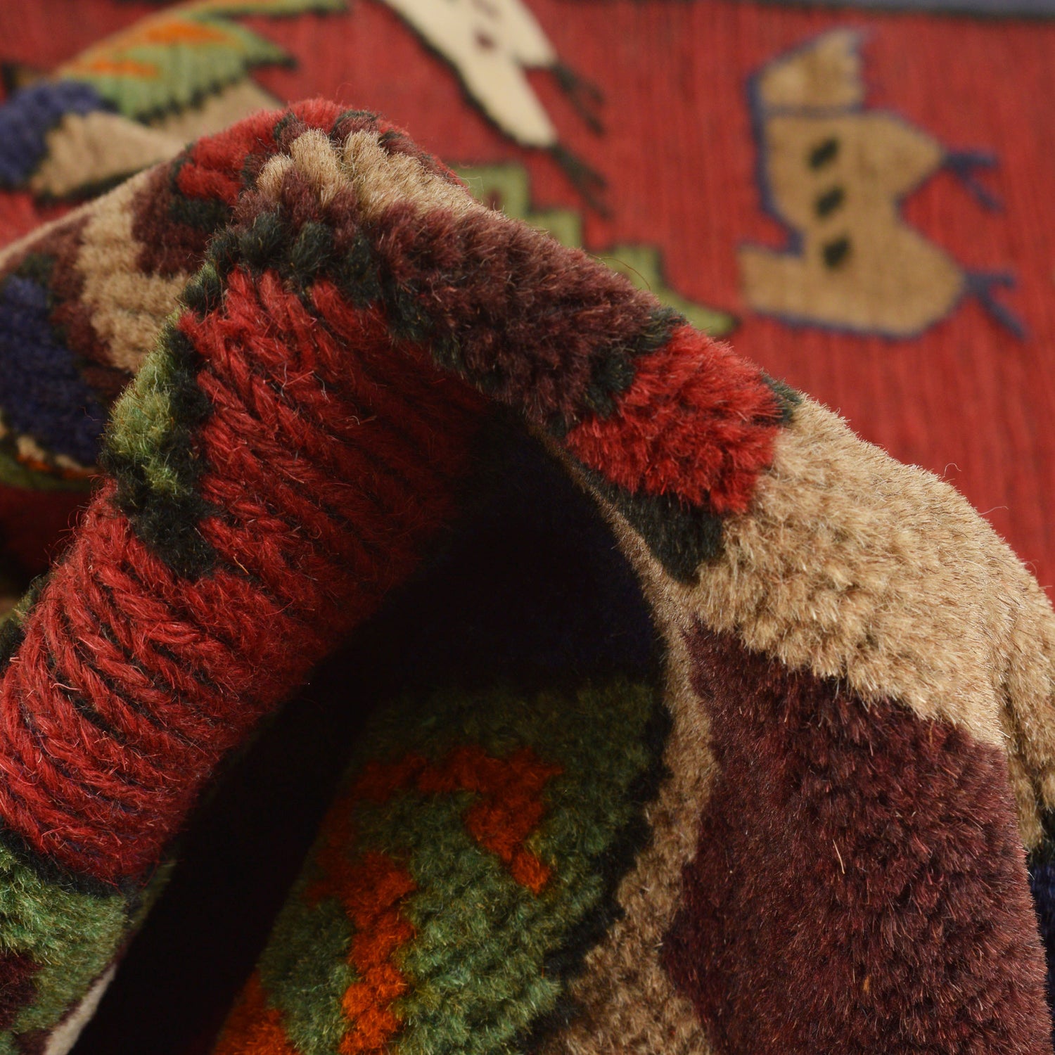 Handmade Pictorial Carpet 3' 1" x 4' 2" ft / 95 x 126 cm - No. G22966