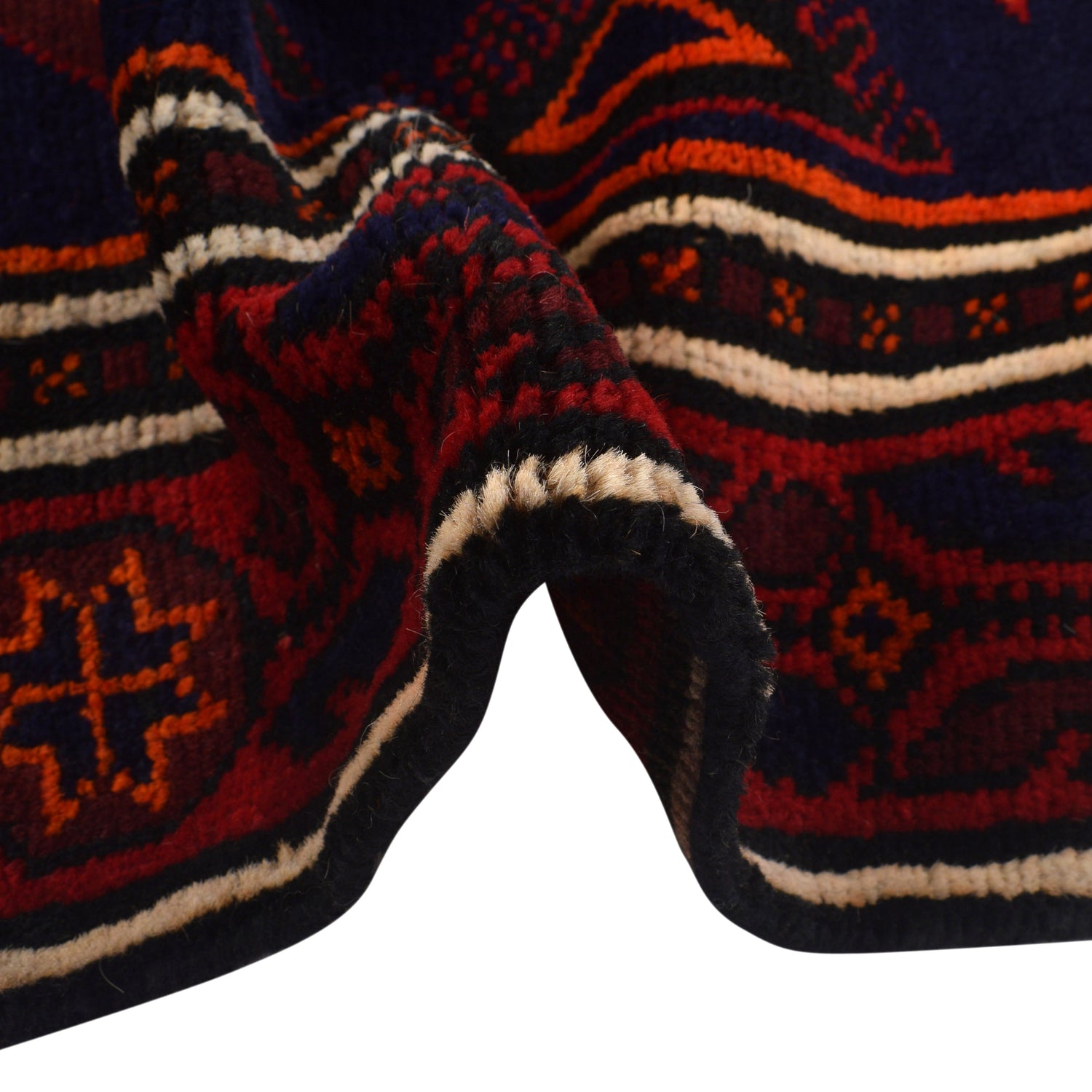 Traditional Baloch Rug 4' 2" x 6' 5" ft / 127 x 196 cm - No. G22990