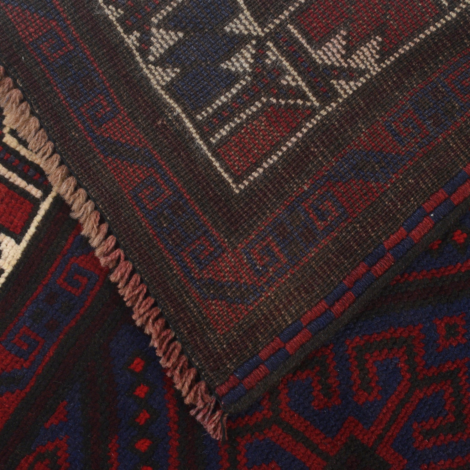 Hand Knotted Baluchi Rug 4' 9" x 7' 10" ft / 144 x 238 cm - No. G22991