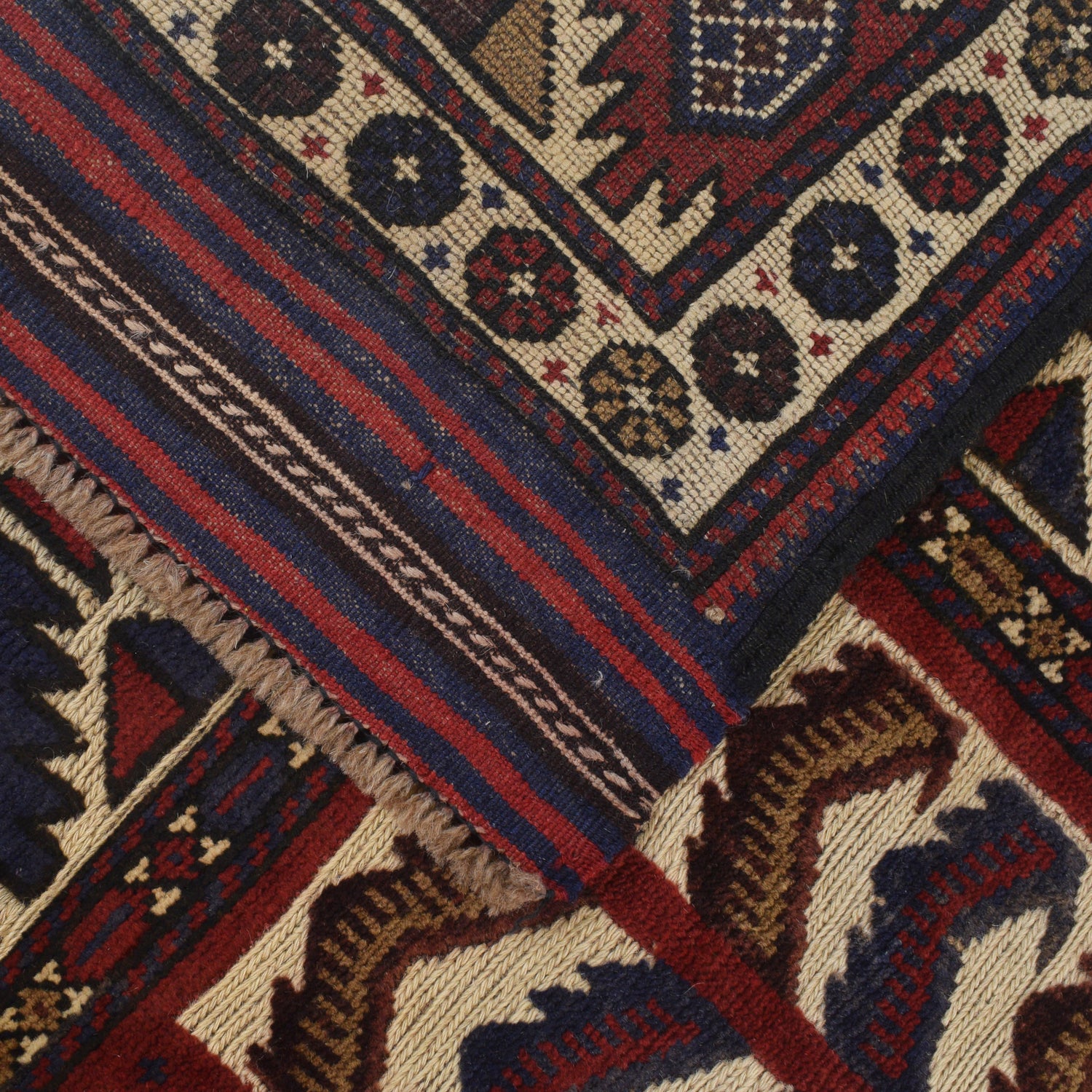 Handmade Barjista Kilim Rug 4' 5" x 5' 12" ft / 134 x 182 cm - No. G22996