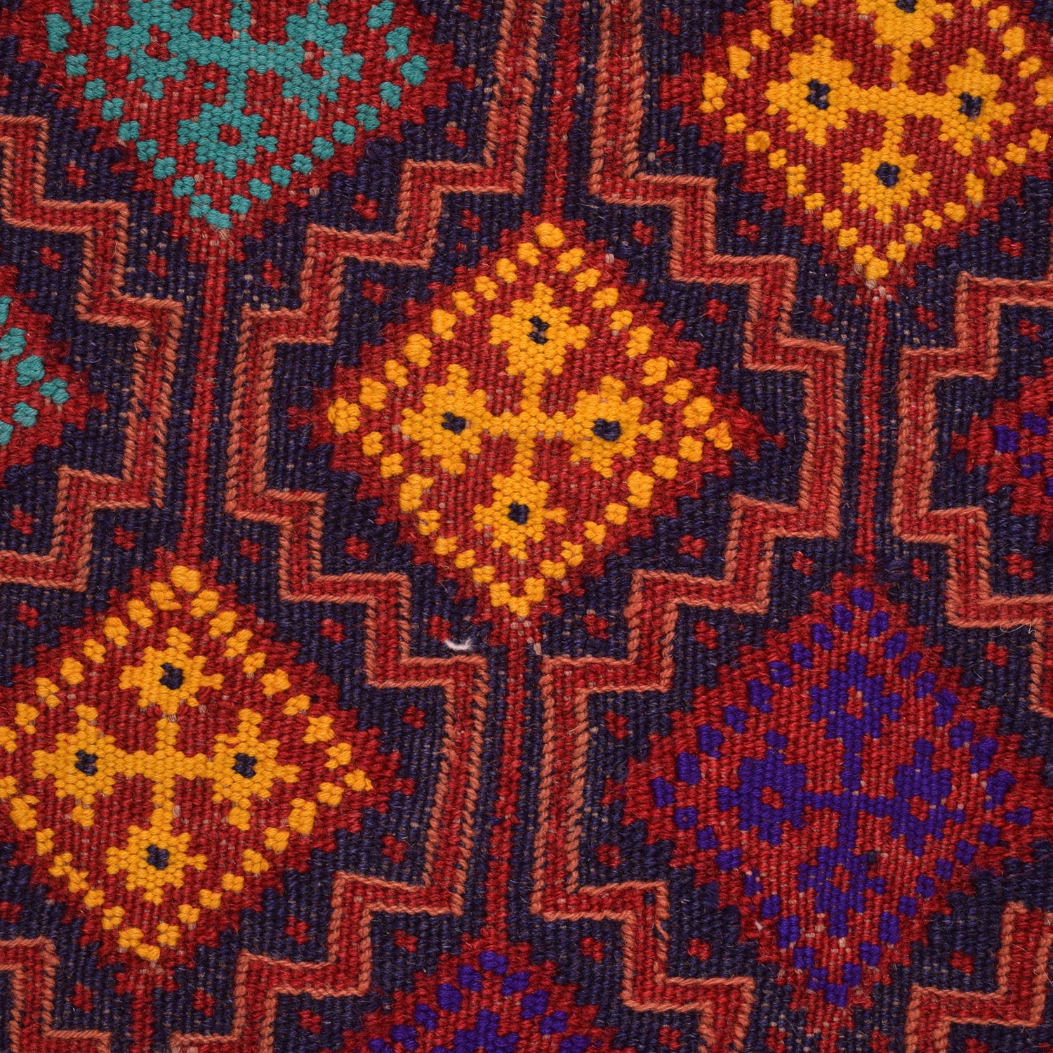 Afghan Laghari Kilim 4' 9" x 7' 3" ft / 146 x 220 cm - No. G22998