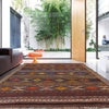 Hand Knotted Laghari Kilim 4' 6" x 6' 2" ft / 138 x 187 cm - No. G23631