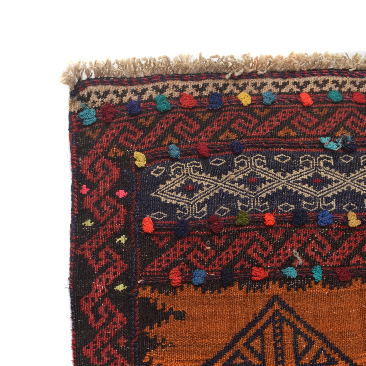 Hand Knotted Sufra Kilem Runner 2' 0" x 6' 6" ft / 60 x 198 cm - No. G23634