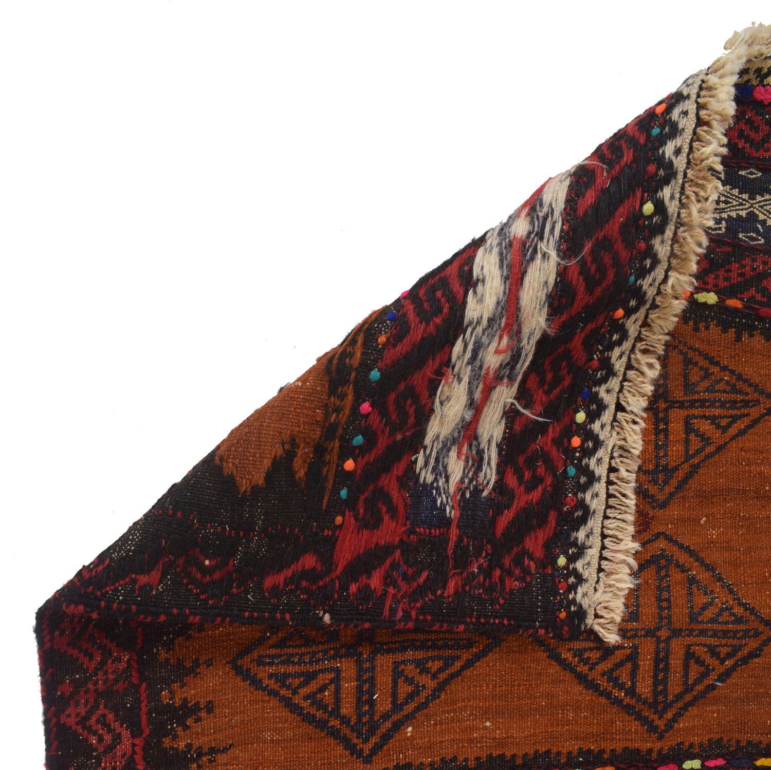 Hand Knotted Sufra Kilem Runner 2' 0" x 6' 6" ft / 60 x 198 cm - No. G23634