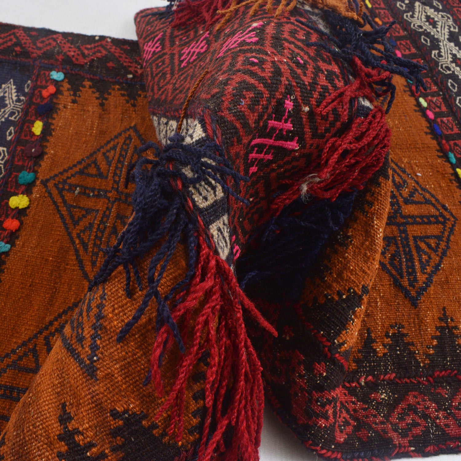 Hand Knotted Sufra Kilem Runner 2' 0" x 6' 6" ft / 60 x 198 cm - No. G23634