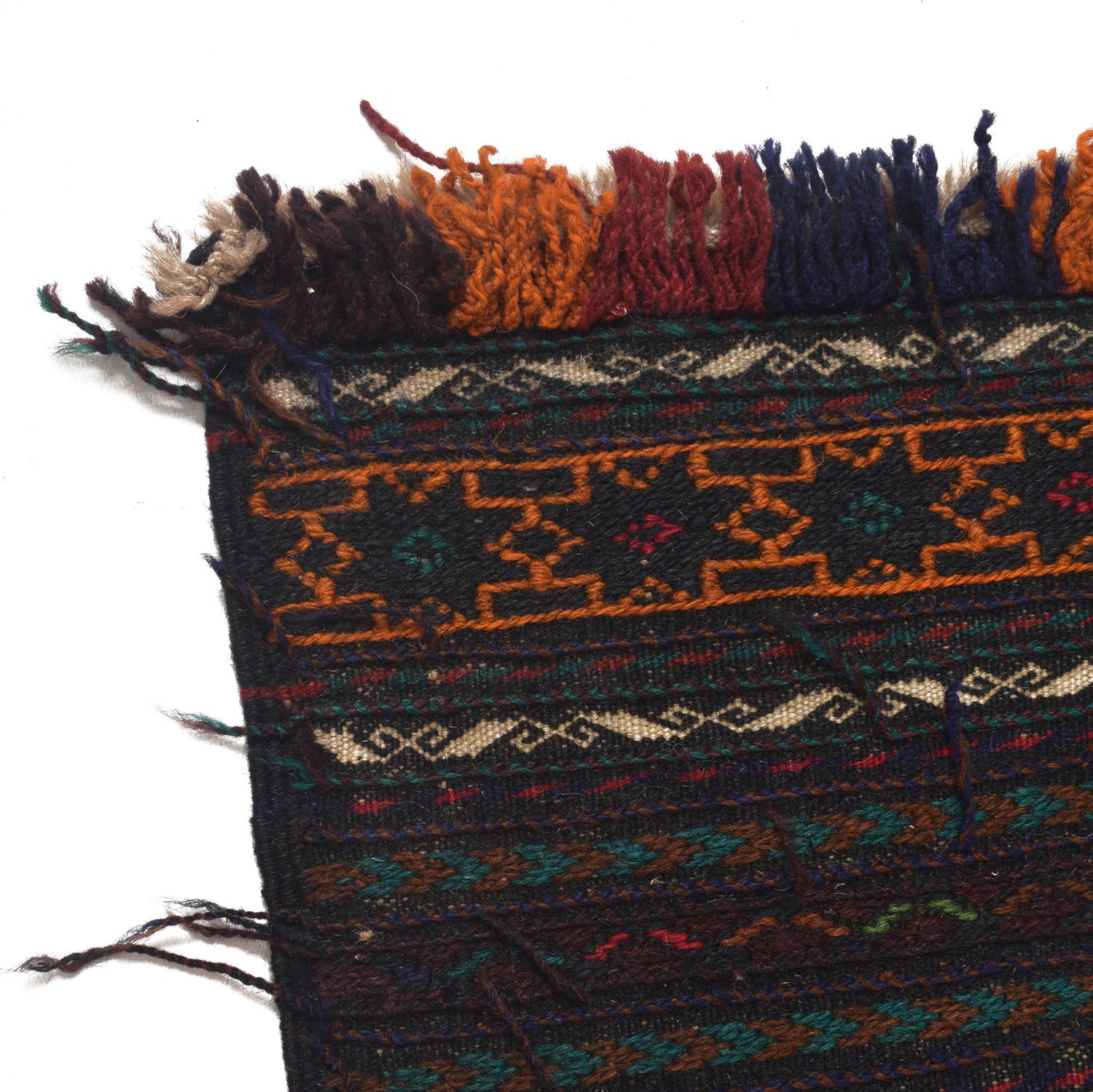 Hand Knotted Sufra Kilem Runner 2' 0" x 4' 8" ft / 60 x 142 cm - No. G23635