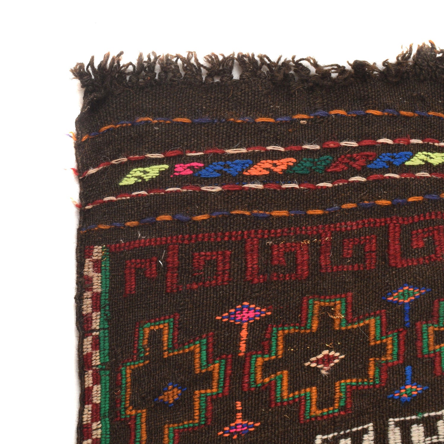 Hand Knotted Sufra Kilem Runner 2' 0" x 5' 5" ft / 60 x 164 cm - No. G23640