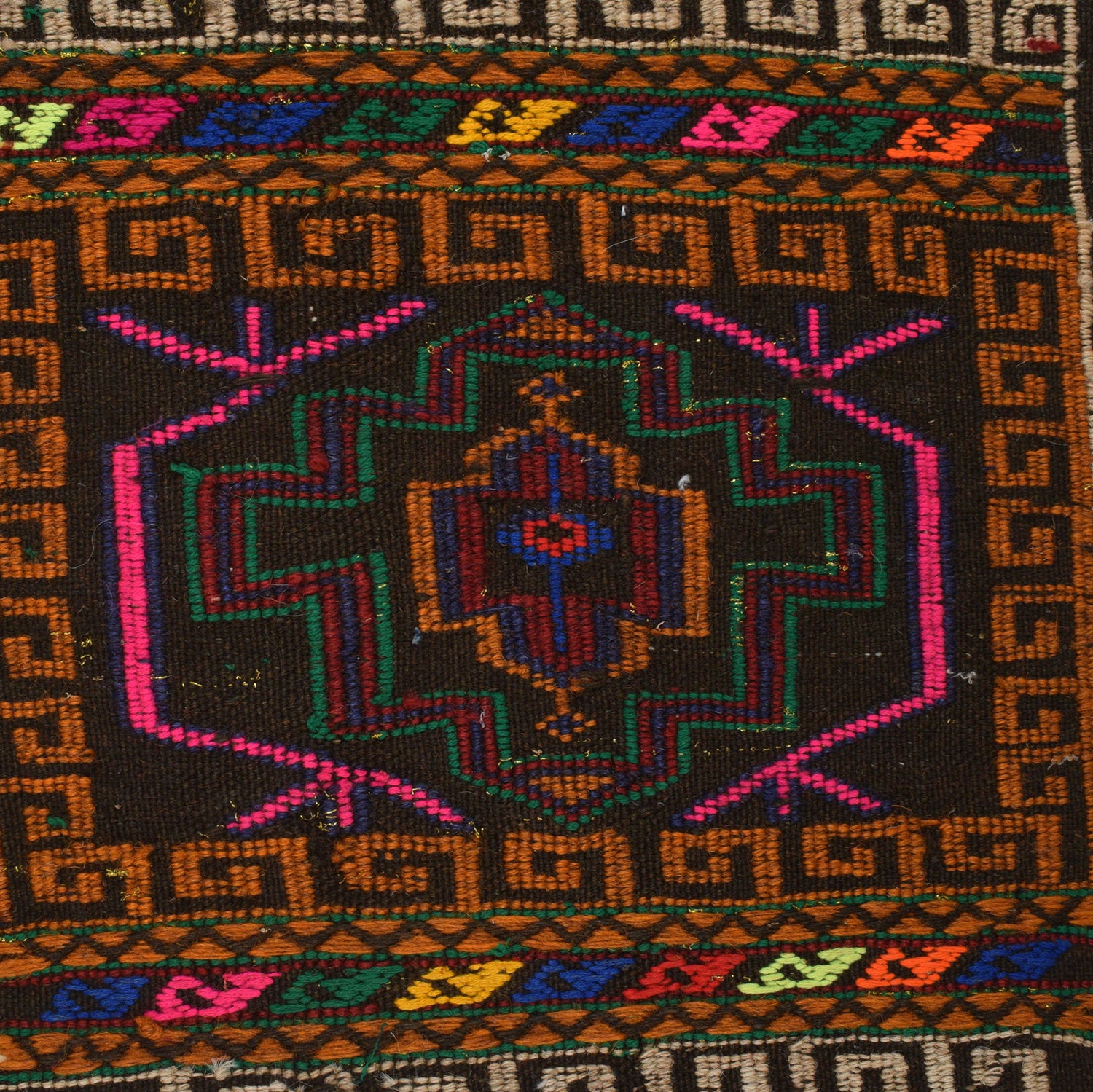 Hand Knotted Sufra Kilem Runner 2' 0" x 5' 5" ft / 60 x 164 cm - No. G23640