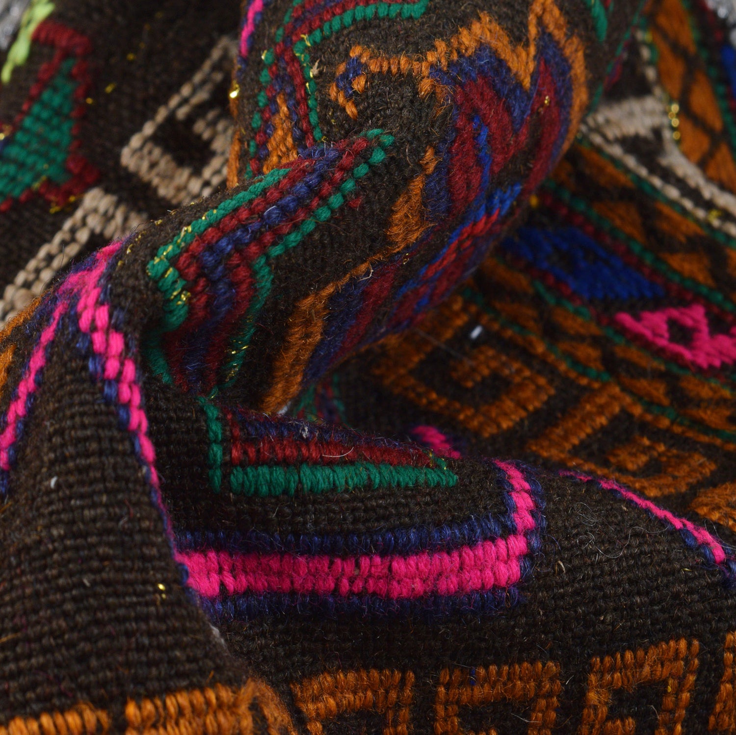 Hand Knotted Sufra Kilem Runner 2' 0" x 5' 5" ft / 60 x 164 cm - No. G23640