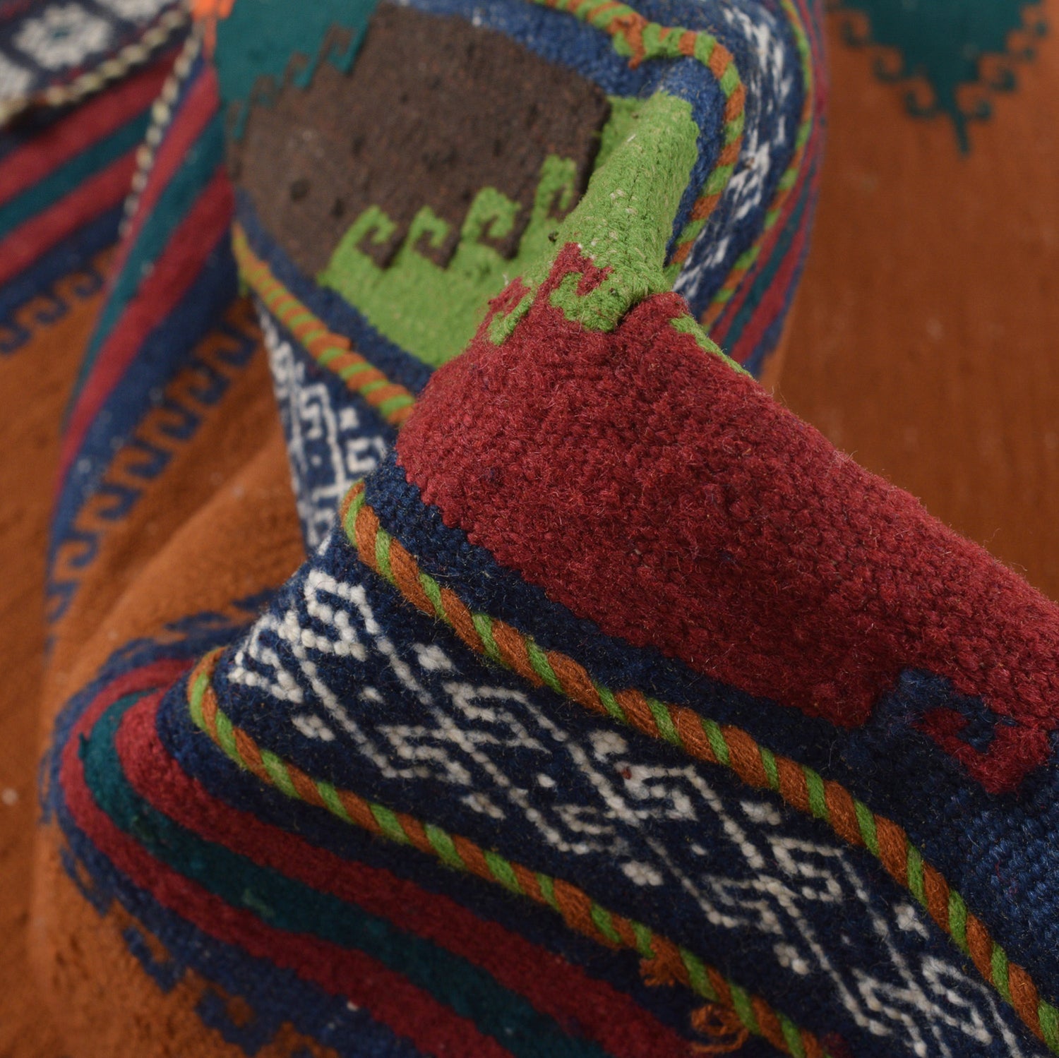 Handmade Table Sheet Kilim Runner 2' 0" x 6' 1" ft / 62 x 186 cm - No. G23641