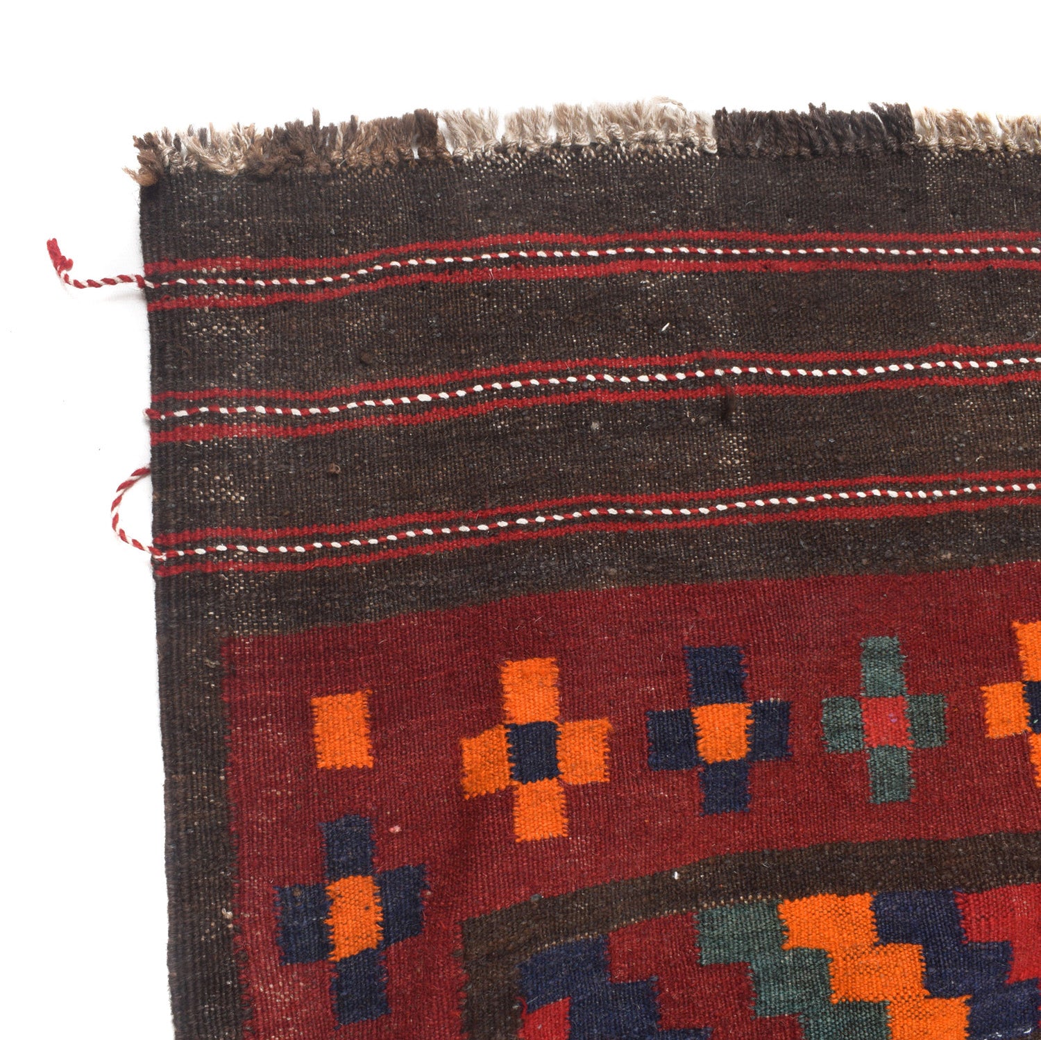 Afghan Vintage Kilim Runner 3' 5" x 11' 5" ft / 103 x 349 cm - No. G23646