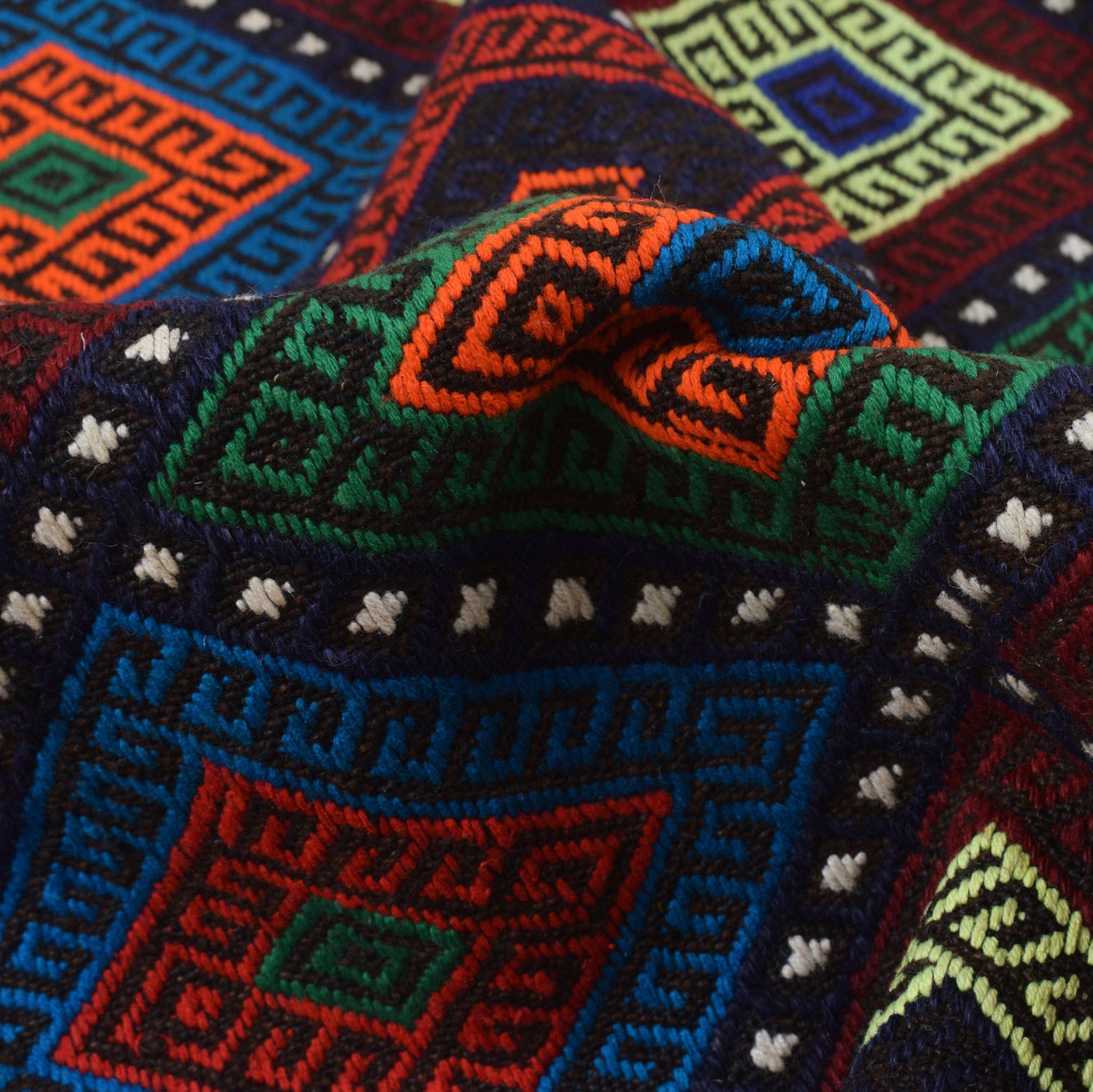 Handmade Suzani Kilim 4' 7" x 6' 4" ft / 139 x 194 cm - No. G23648