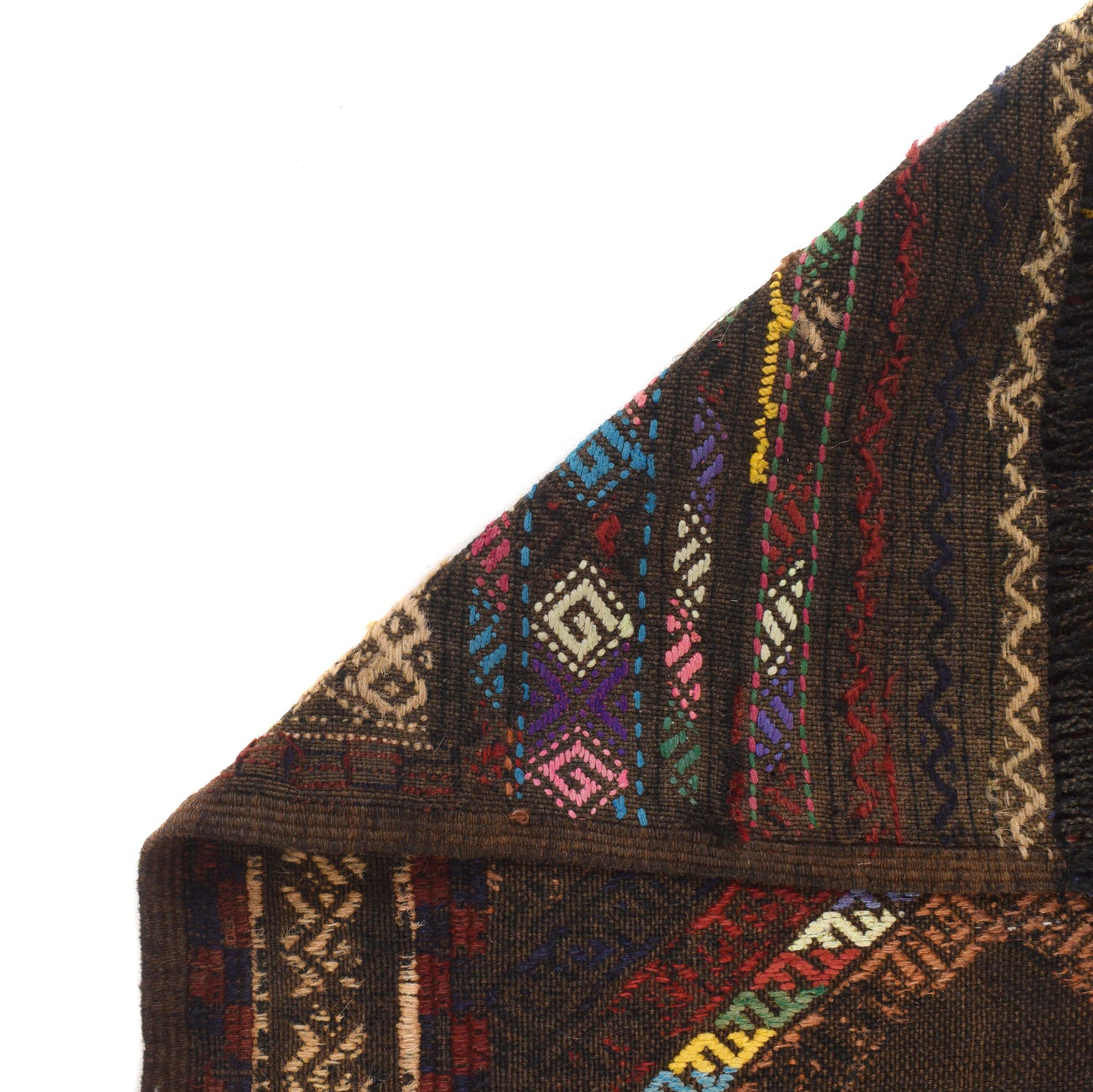 Tribal Afghan Suzani Kilim Runner 2' 0" x 6' 1" ft / 62 x 186 cm - No. B23649