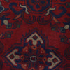 Red Color Afghan Area Runner Rug 2' 9" x 6' 6" ft / 85 x 197 cm - No. G23654