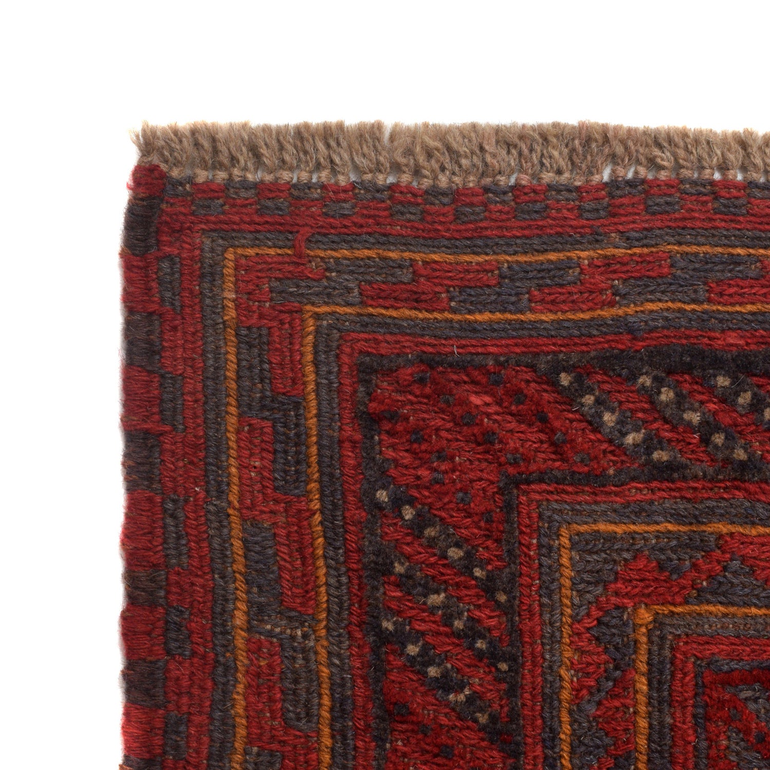 Hand Knotted Mashwani Area Rug 6' 7" x 8' 10" ft / 201 x 270 cm - No. G23657