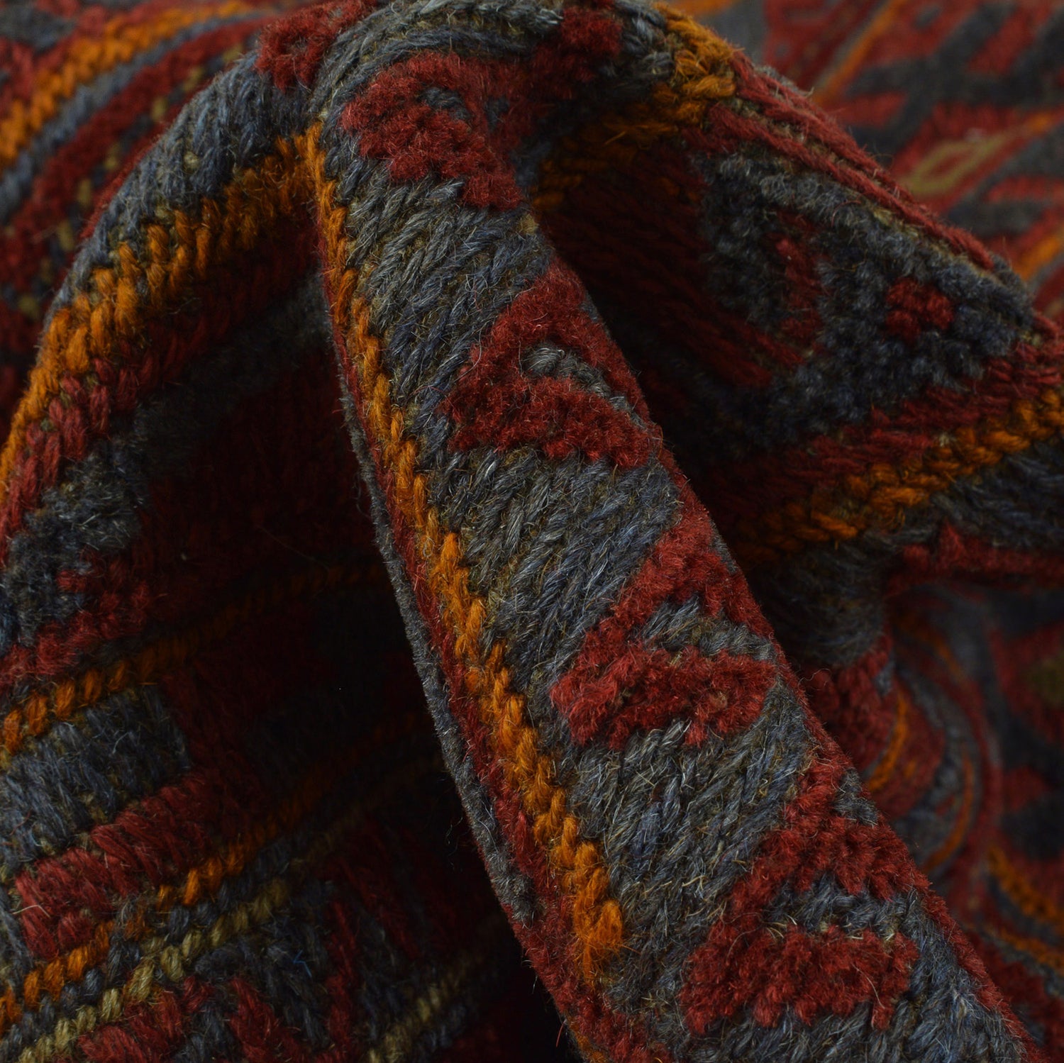 Handmade Wool Mushwani Rug 5' 0" x 6' 0" ft / 153 x 183 cm - No. G23663