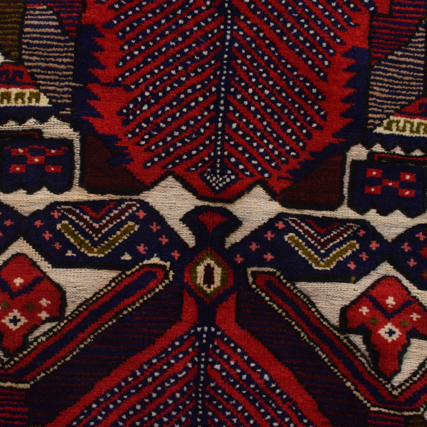 Handmade Barjista Kilim Rug 4' 6" x 6' 0" ft / 137 x 184 cm - No. G23677