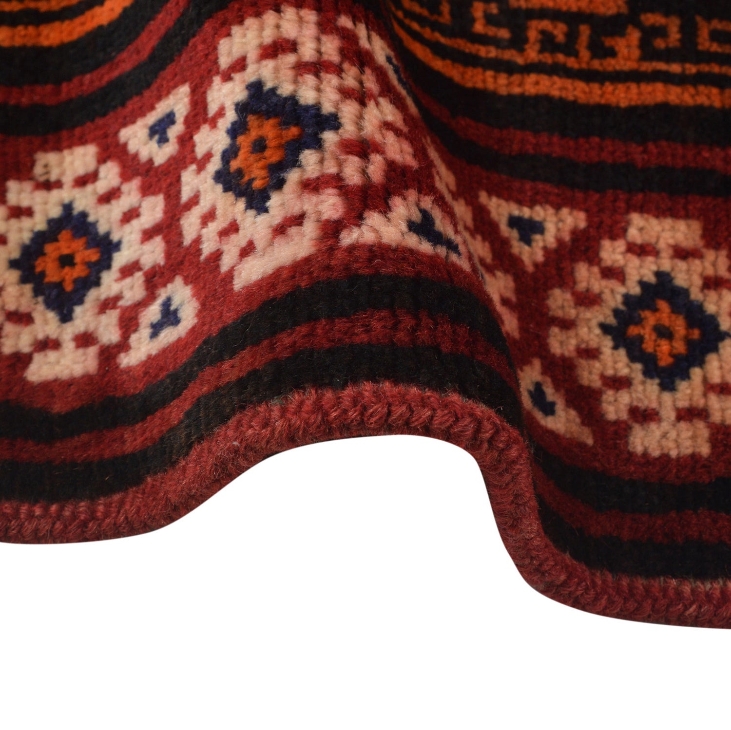 Red Color Baluchi Rug 4' 6" x 7' 5" ft / 136 x 227 cm - No. G23683