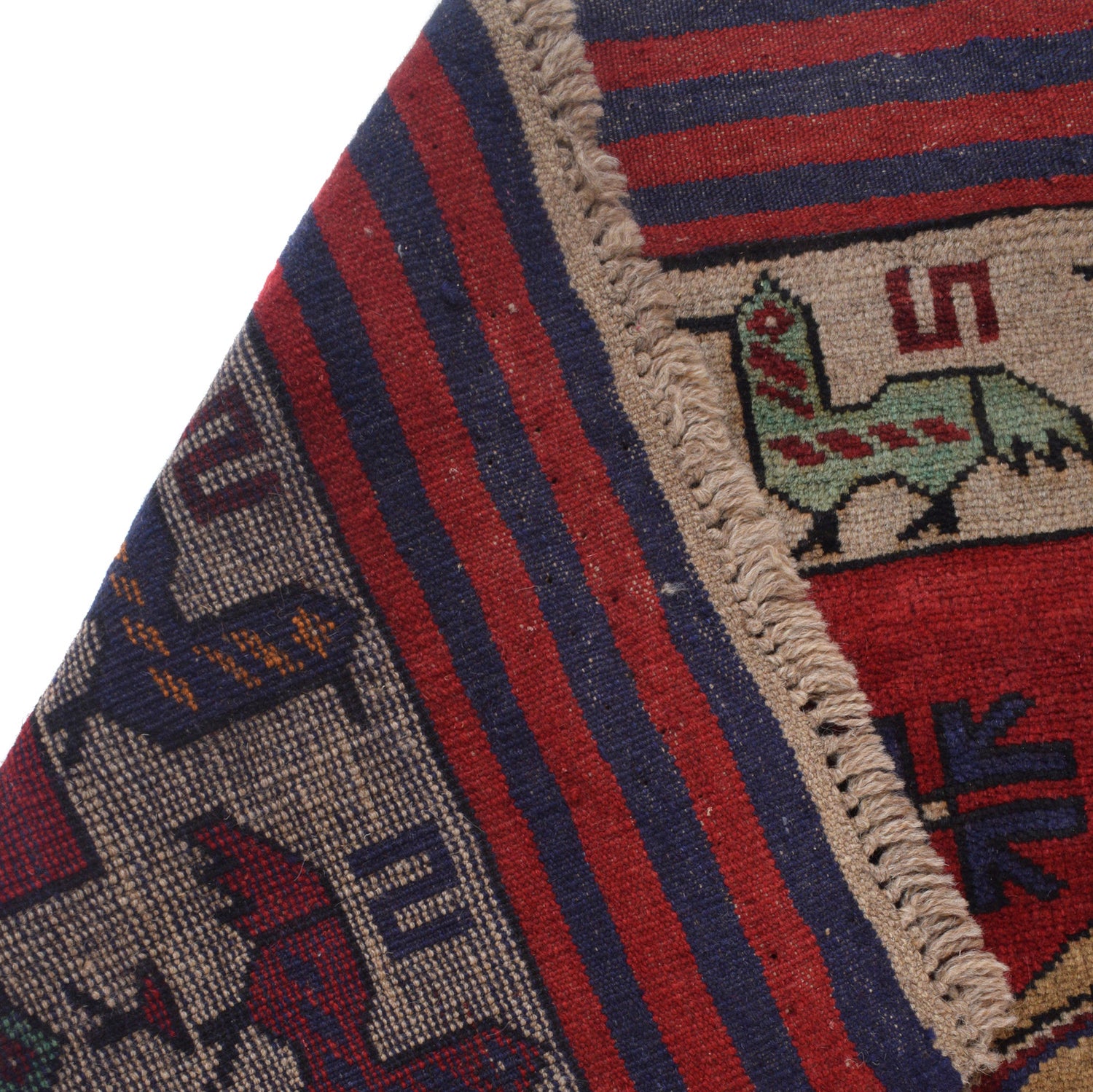 Hand Knotted Birds Pictorial Area Rug 4' 4" x 6' 2" ft / 131 x 187 cm - No. G23685