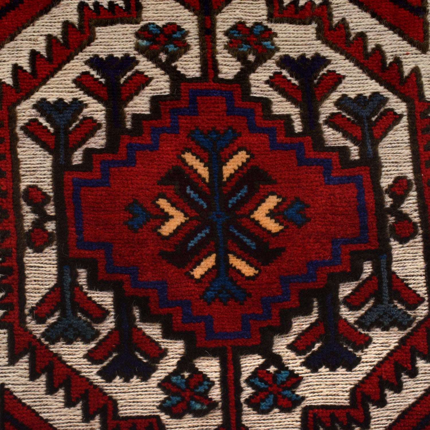 Handmade Barjista Kilim Rug 4' 2" x 6' 1" ft / 126 x 186 cm - No. G23699