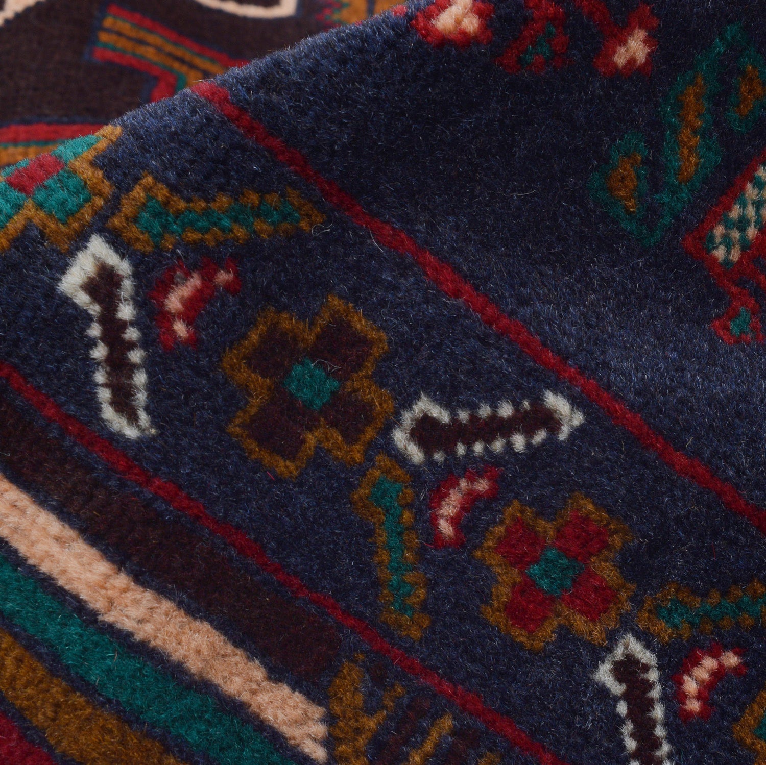 Traditional Baloch Rug 3' 10" x 6' 3" ft / 118 x 191 cm - No. G23714