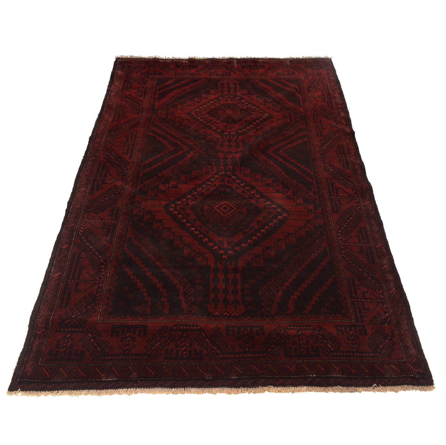 Traditional Baloch Rug 4' 3" x 6' 4" ft / 129 x 194 cm - No. G23716
