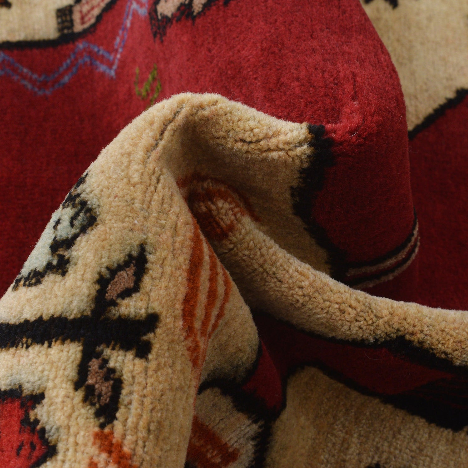 Handmade Picture Area Rug 2' 9" x 3' 10" ft / 85 x 117 cm - No. G23721